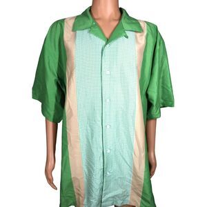 Bowling Shirt Size 5XL Kilburne Finch Mafia Hawaiian Tiki Bar Cruise‎ Button